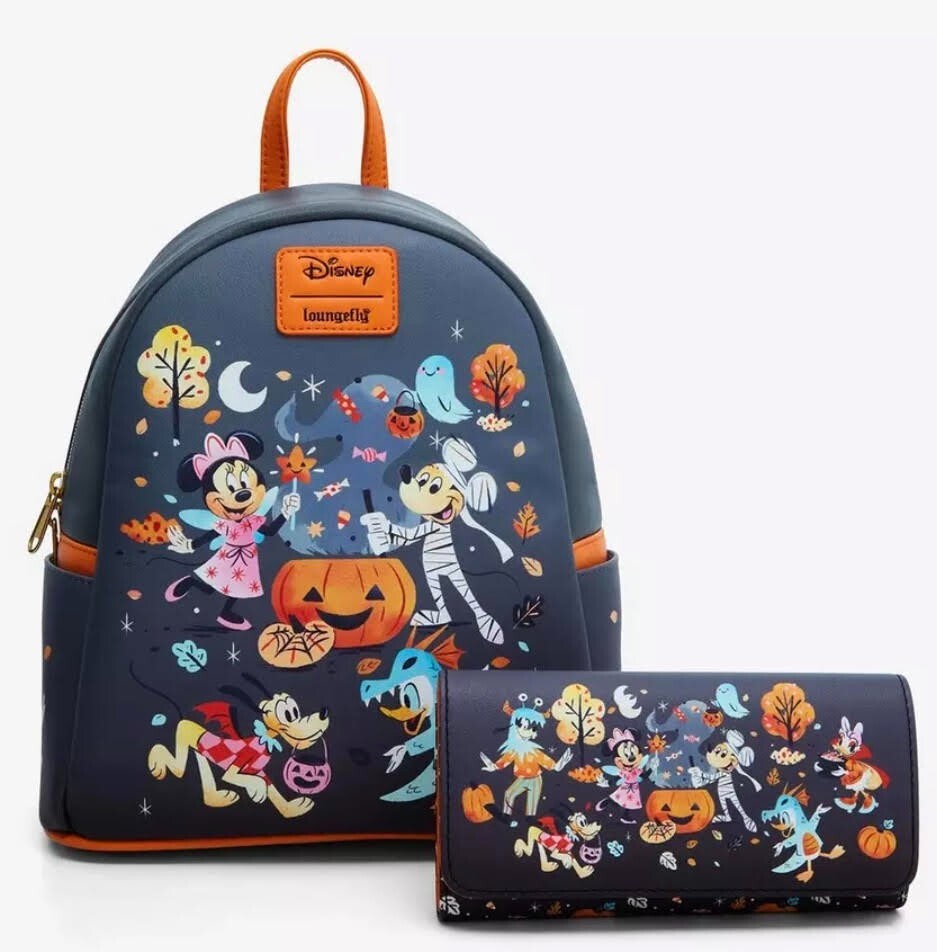 Disney - ディズニーリゾート Loungefly ハロウィン パンプキン ミッキー バッグ Loungefly Disney Mickey Mouse & Friends Halloween Glow-In