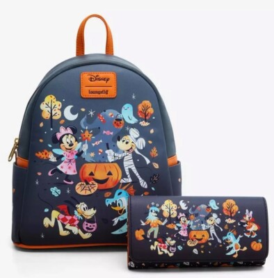 NEW Loungefly Disney MICKEY & FRIENDS Halloween‎ COSTUMES  BACKPACK And WALLET Mickey & Friends Halloween Costume Mini Backpack | Loungefly main image 2