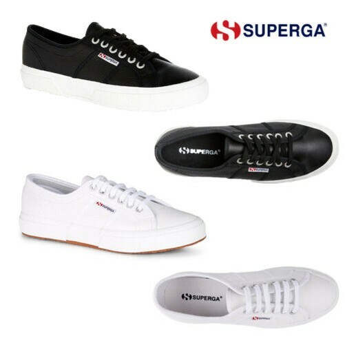 superga nere pelle