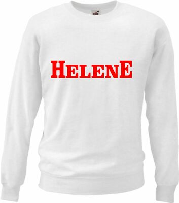 Sweatshirt Helene Fanshirt für Echte Fans Farbe Weiß für Frauen Männer und Kind