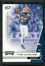 TYRIE CLEVELAND 2020 Panini Playoff Football #/99 1ST DOWN Parallel RC BRONCOS