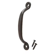 4-7/8 in. Black Light-Duty Steel Door Pull