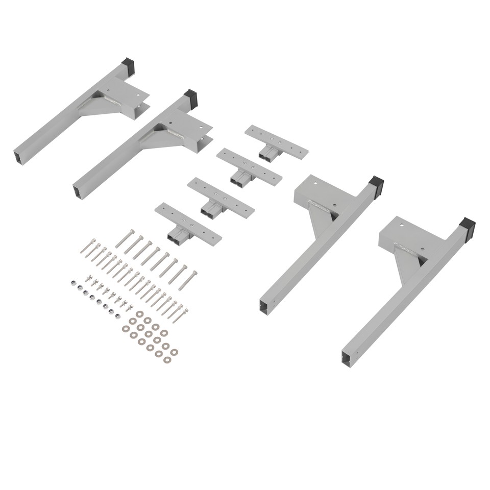 Adjustable Roof Ladder Rack Bracket Kit For Open or Enclosed Trailers ...