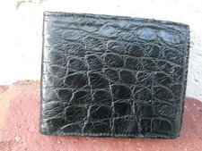 Wild Alligator Bi fold Wallet croc gator swamp leather hide Credit Hipster OC13