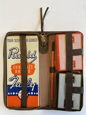 Rapid Talley Contract Bridge Travel Set Cards Pencil Scoring Tracker Vintage