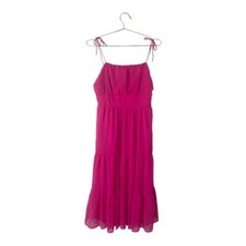 NSR Pink Shoulder Tie Dress