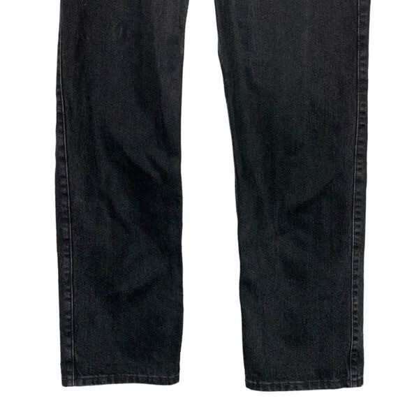 Jeans donna Weekday fila vita alta gamba dritta larga nero taglia 28