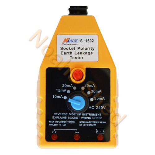 NESCO Power Point GPO Outlet Tester Australia 240V Safety Earth Leakage RCD Trip - Picture 2 of 4