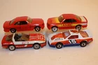 4 (Four) Vintage 1980's Matchbox Cars PONTIAC FIREBIRD / CORVETTE / MERCEDES
