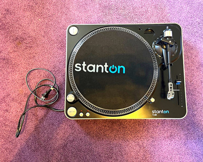 Stanton T.62 DJ Turntable Pitch Control Detachable Headshell Black