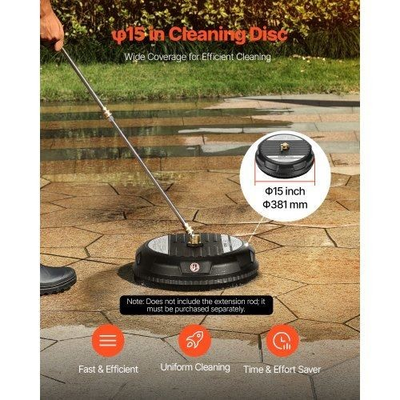 #ad 15 Pressure Washer Surface Cleaner Plastic Pressure Washer Attachments $46.63