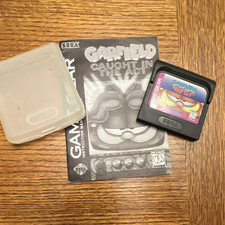 Sega Game Gear Garfield Caught in the Act CIB Complete Cart Case Manual