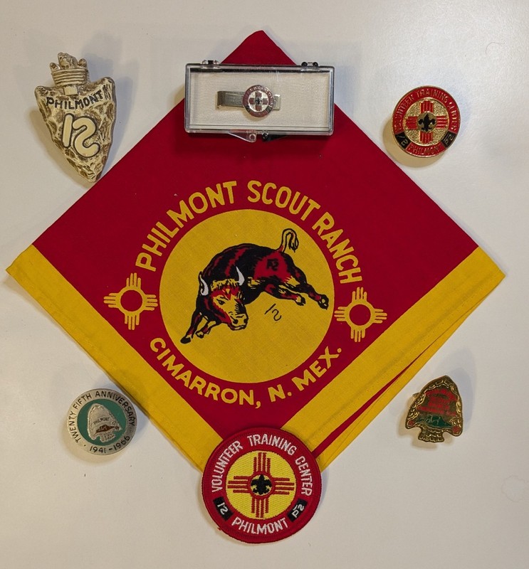 Philmont Scout Ranch - Patch, Neckerchief, 4 Slides  & Tie Bar