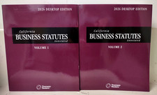 2026 California Business Statutes Annotated T...