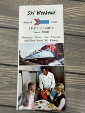 Vintage Amtrak Ski Weekend Altoona PA Blue Knob Resort Travel Brochure 1973