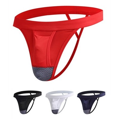 Niedrige Taille G-String atmungsaktiv Beutel Höschen farblich passendes Muster tägliche Kleidung
