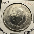 Photo of a 1953 Mexico 5 Pesos Silver from an eBay listing that sold on Jul 15, 2026