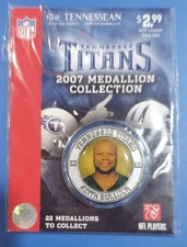 New In Package 2007 Tennessee Titans Keith Bulluck Medallion