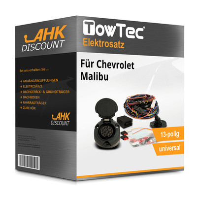 Für Chevrolet Malibu 08.2012-jetzt TOWTEC E-Satz 13polig universell Neuware