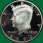 2002-S Silver Proof Kennedy Half Dollar Proof PF Coin #42110