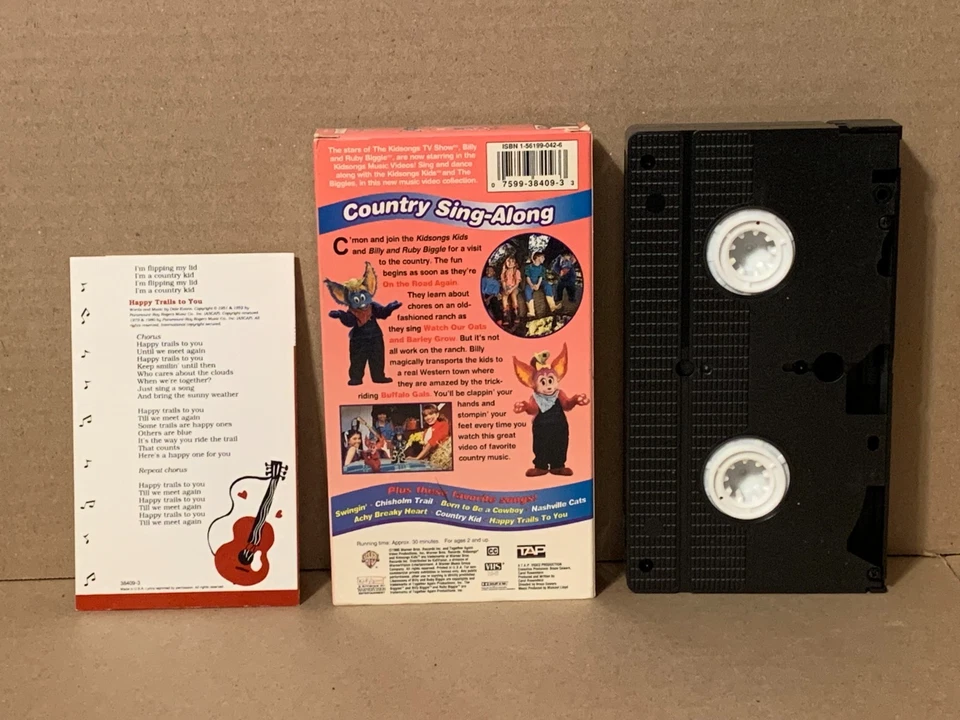 Kidsongs-Country Sing Along-Includes Song Booklet-VHS 1994-Warner Bros. - Image 2 of 4