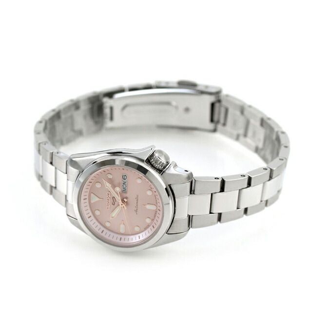 Seiko 5 Sports SRRA003 Women’s Pink Dial Stainless Steel Watch image 3
