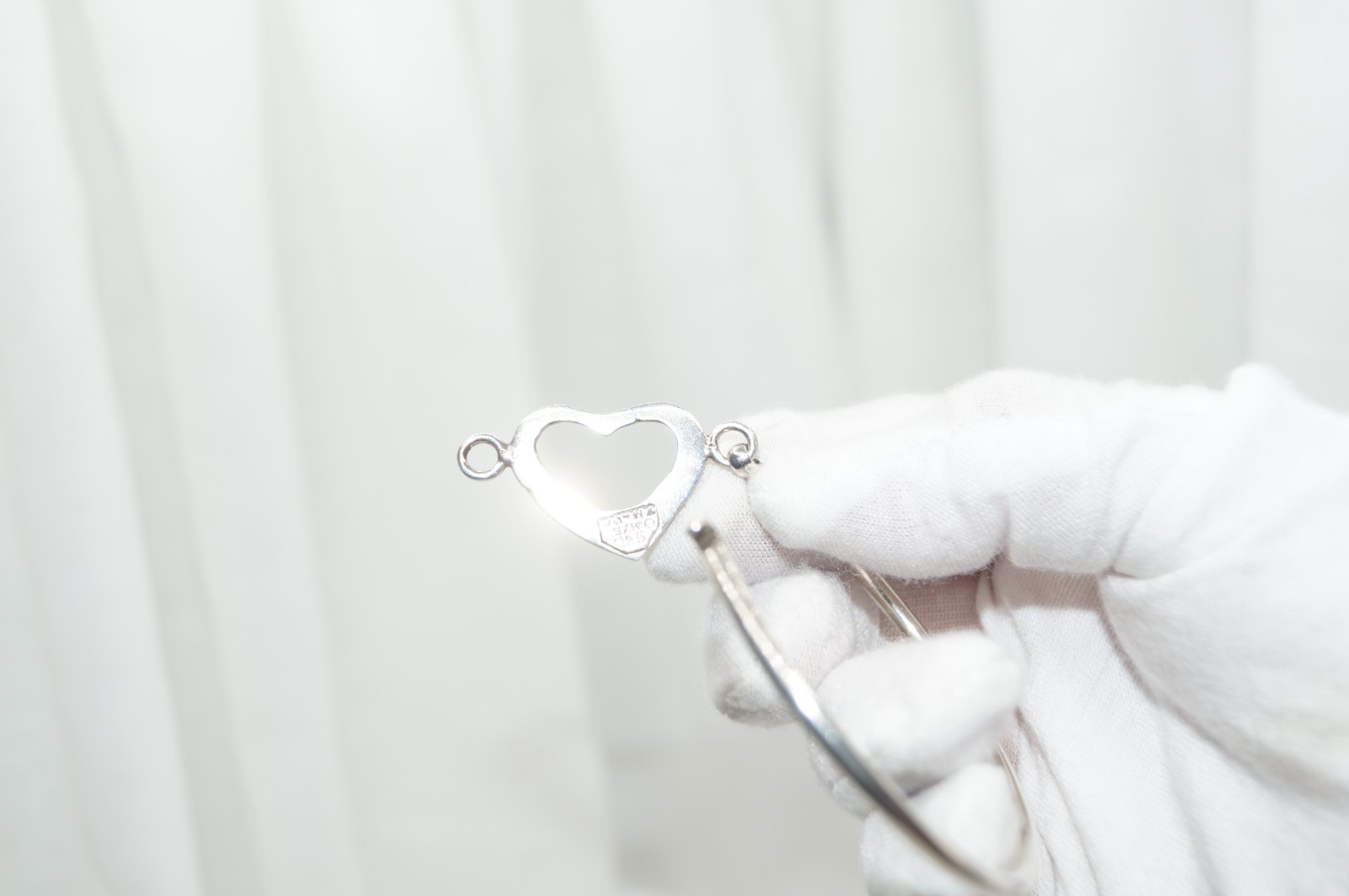 Stackable Heart Hinge Bangle Bracelet Mexico 18g … - image 5