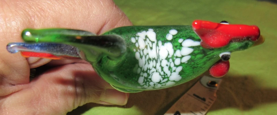 Tapón de vino ROJO Y VERDE GALLO tapa de vidrio de color con base cromada**NUEVO** Foto 2 de 3