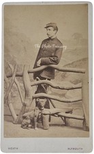 CDV INFANTRY OFFICER NAMED BOURCHIER WITH BULLDOG MILITARY MALTA HEATH PLYMOUTH