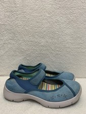 Dansko Emmy Blue Multicoloured Suede Leather Mary Janes Shoes UK Size 5 EU 38