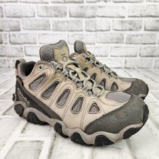 Oboz Sawtooth II Low Women's Sz 8 Brown/Tan Waterproof Hiking Trail Outdoor Shoe