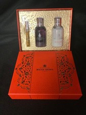 MOLTON BROWN PINK PEPPER TRAVEL BOXED GIFT SET BATH SHOWER GEL BODY LOTION EDT