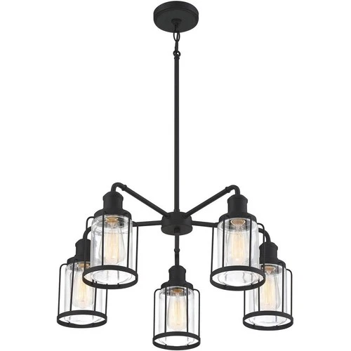 Ludlow Chandelier 5 Light Steel - 11.75 Inches high     -Traditional - Picture 3 of 6