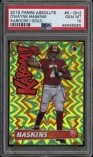 2019 Panini Absolute Gold Kaboom! Dwayne Haskins #K-DH2 GEM MINT PSA 10 Rookie