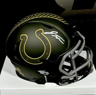 Jonathan Taylor Signed New STS 4 Mini Helmet Indianapolis Colts RB Metabilia COA