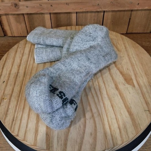 Filson Wool Socks Mens Medium Gray Thermal Mid Calf Outdoor Workwear Hiking