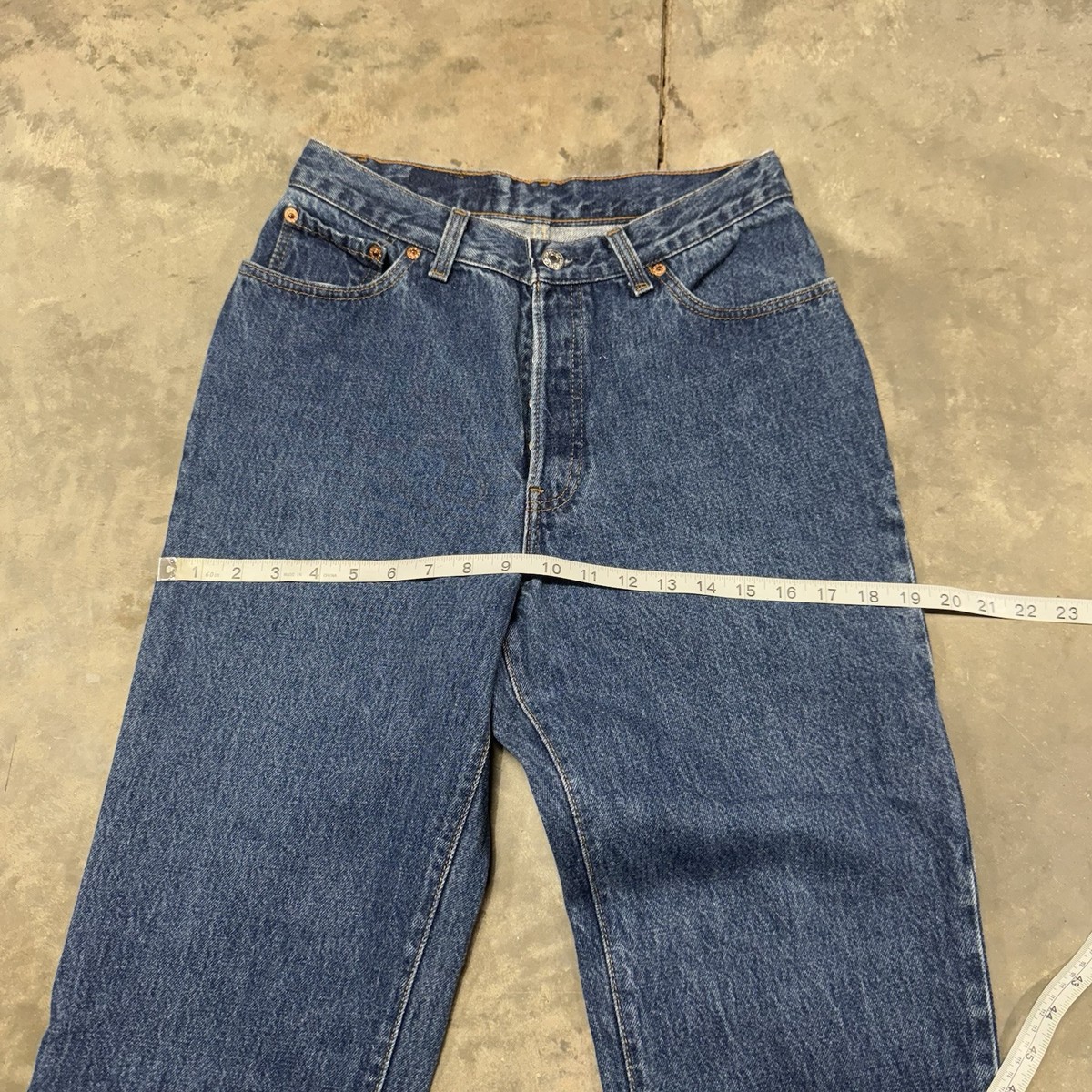 Vintage Levi's 501 Dark Wash Blue Womens 26x31 Jeans 80s USA 17501