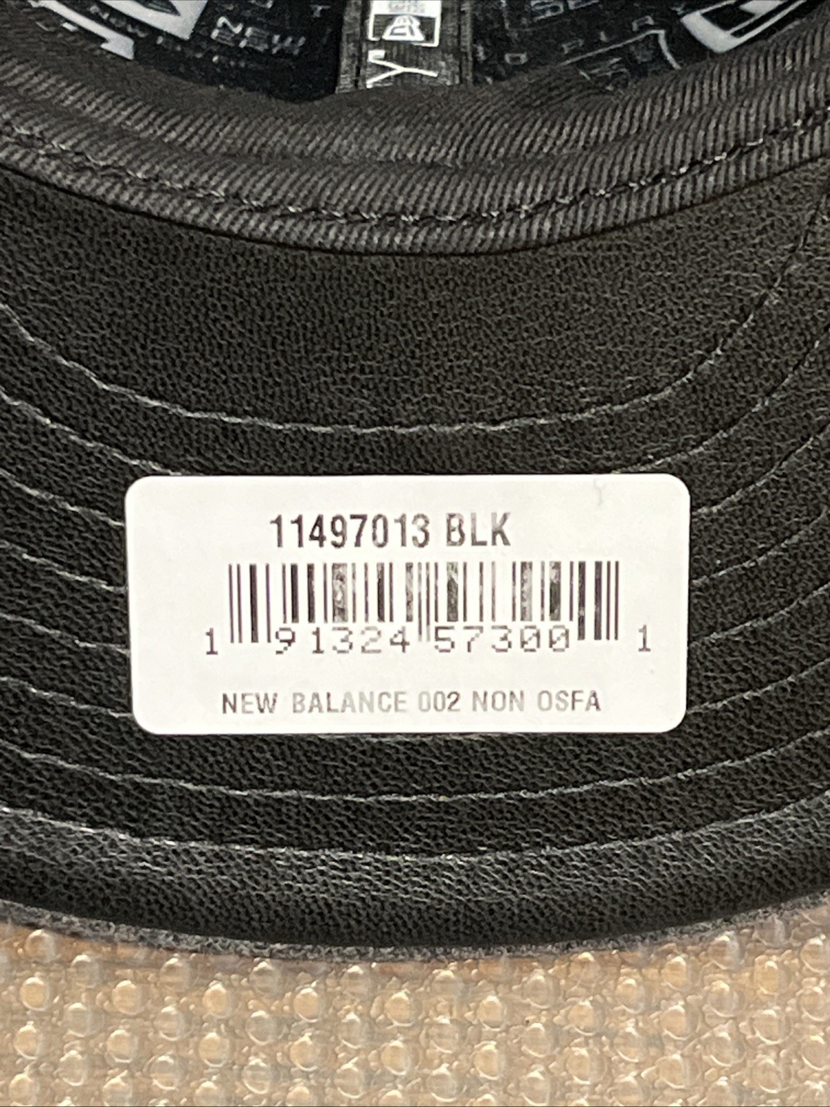 NEW ERA x New Balance 9FIFTY Snapback Hat Black Gray Wool 574 Strapback Limited image 10