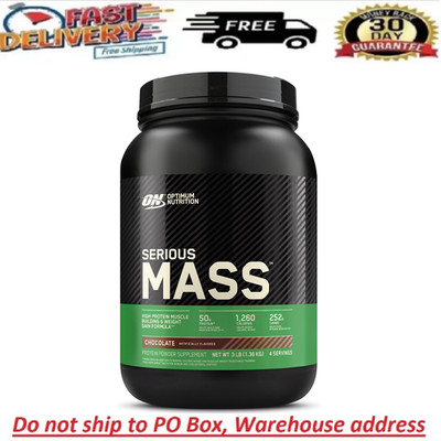 Optimum Nutrition Serious Mass, Chocolate, Weight Gainer Protein Powder