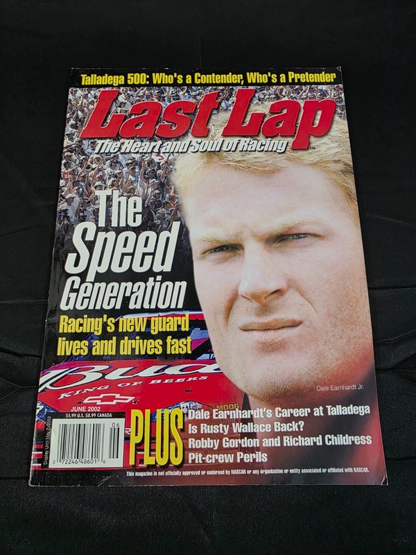 Last Lap Magazine Dale Earnhardt Jeff Gordon March 2002