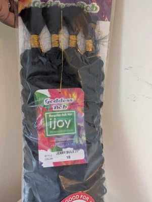 Ijoy Goddess Boho Braid Mongolian Human Hair Bulk Bohemian Braids 20''