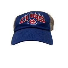 MLB Fan Favorite Chicago Cubs Cap Men's Mesh Snapback Curved Bill Hat Baseball