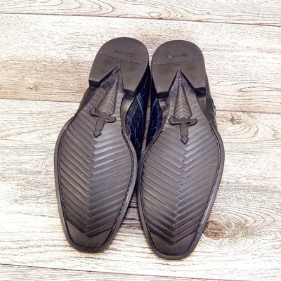 $550 Nordstrom CESARE PACIOTTI Oxford US 8 M Navy Croc Print  display picture 2