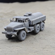 Unpainted Model Kit 3D Printed 1/72/87/144 Russian Ural ATZ-5 Fuel Tank Truck