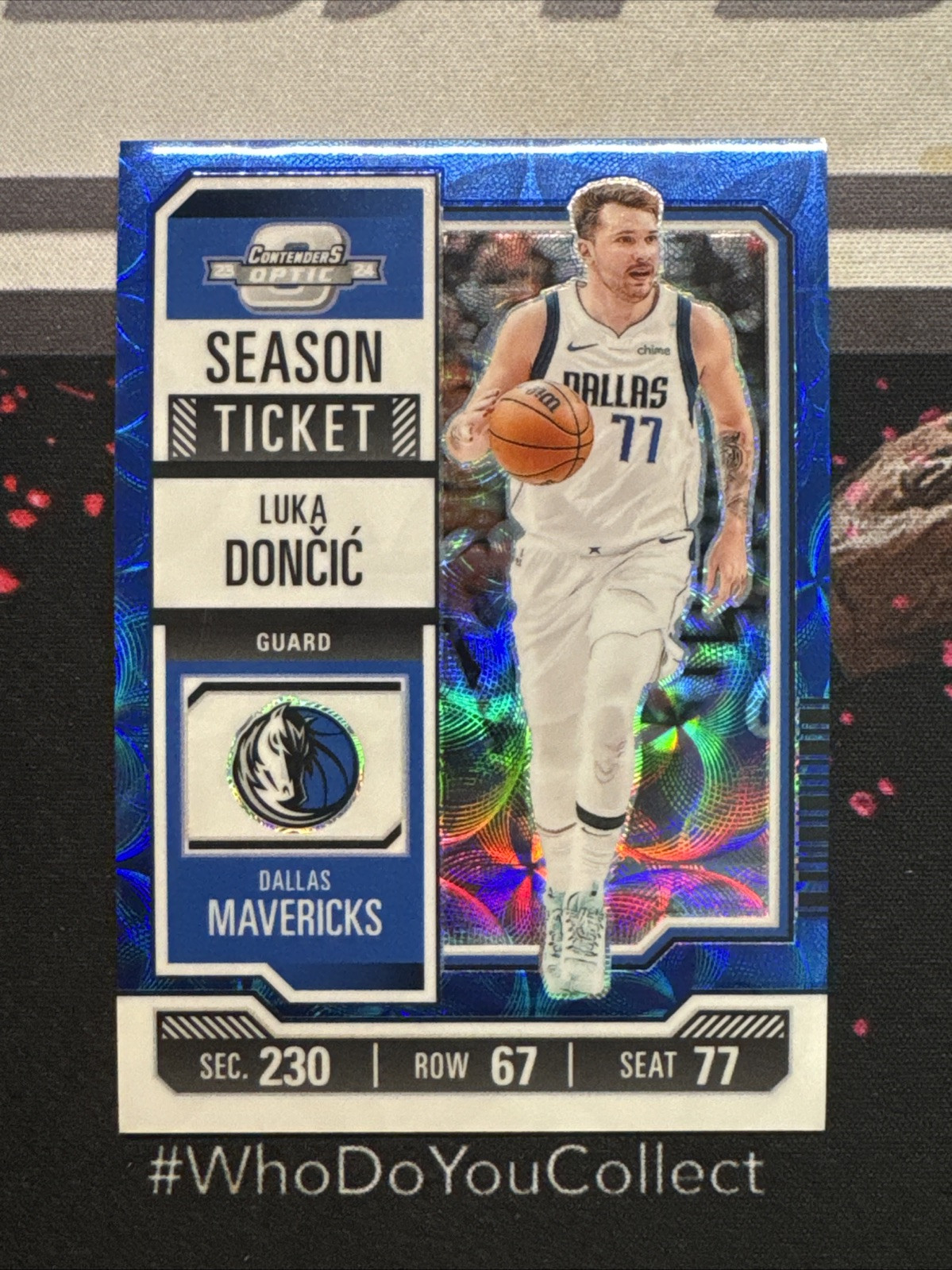 2023-24 Contenders Optic International Blue Scope Prizm Holo Luka Doncic 11/45