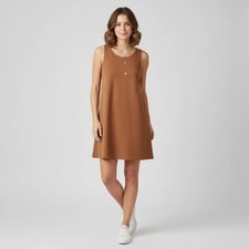 Forever 21 Women's Sleeveless Tunic Mini Tank Dress Rustic Brown Size Small