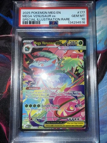 Mega Venusaur Ex 177 Special Illustration Rare PSA 10