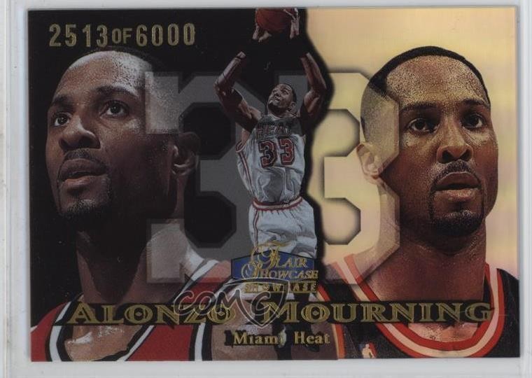 1998-99 Flair Showcase Row 1 2513/6000 Alonzo Mourning #62 HOF 1q1x