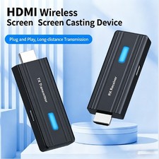 5.8G Wireless HDMI Extender 1080P HD 50M Range Transmitter Receiver LED Screen