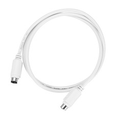 PS/2 Mouse and Keyboard Extension Cable 6 Pin 3.2 Feet Male to Male,White